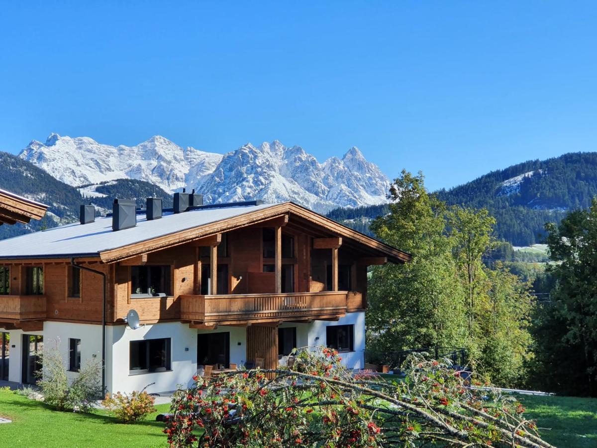Zeitfrei Chalet Apartments Fieberbrunn Exteriör bild