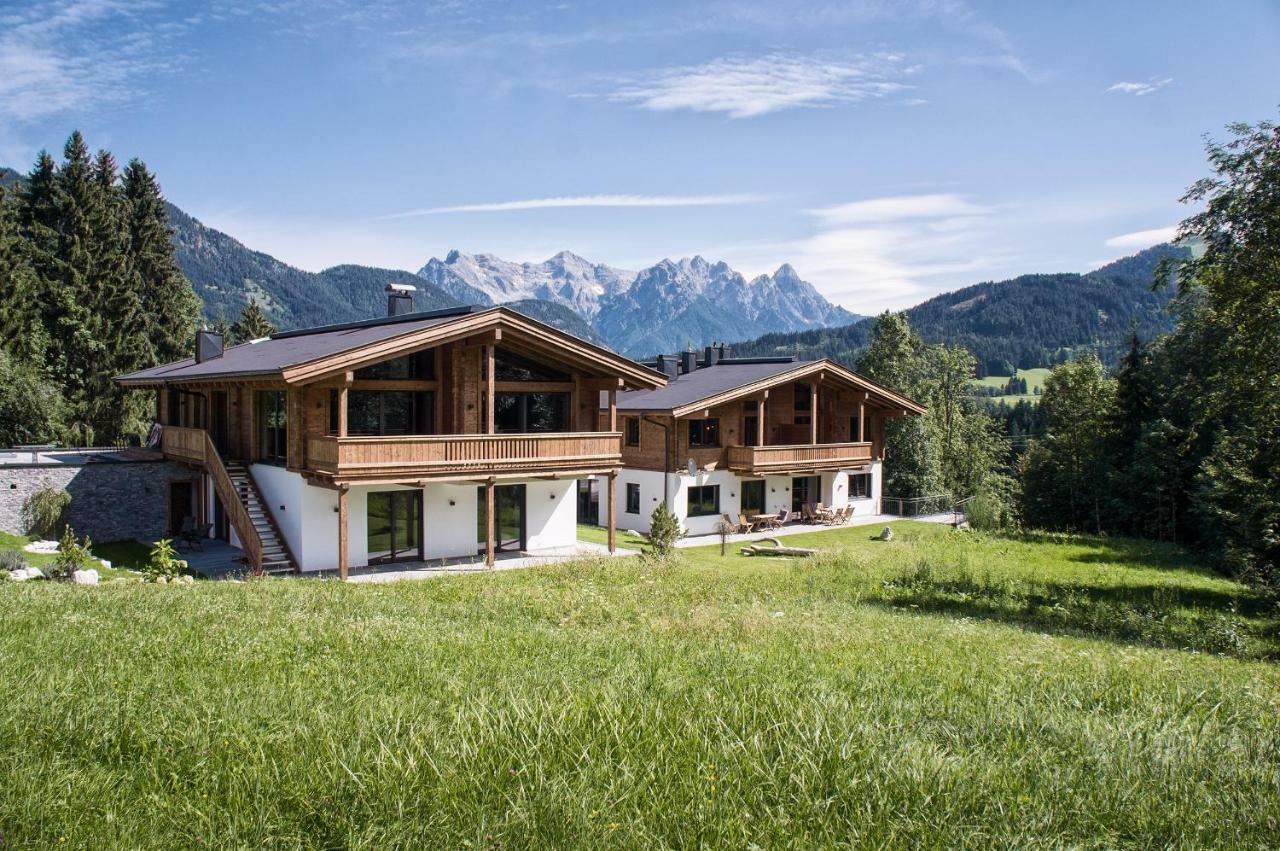 Zeitfrei Chalet Apartments Fieberbrunn Exteriör bild